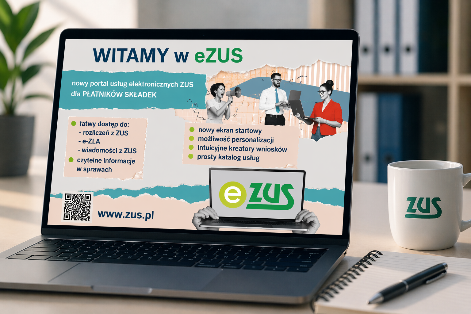 Read more about the article eZUS – nowa odsłona portalu usług elektronicznych ZUS dla płatników składek