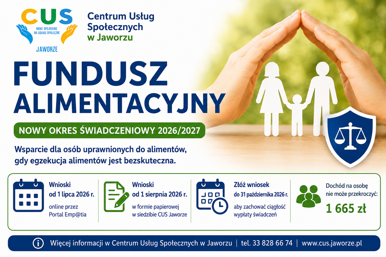 Read more about the article Fundusz Alimentacyjny – nowy okres świadczeniowy 2026/2027